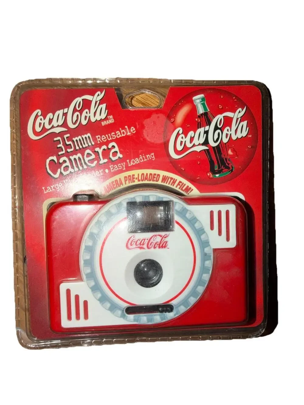 NIP Vintage Coca-Cola 35mm Reusable Camera  NEW SEALED Film Included